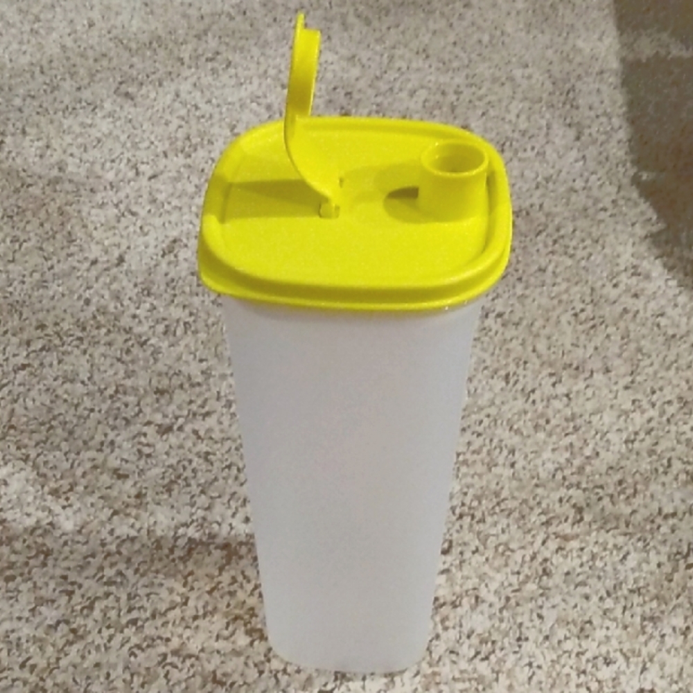 Tupperware Yellow and White Food Storage Container